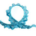 Bande de dentelle bleu turquoise 15 mm - Ribes y Casals