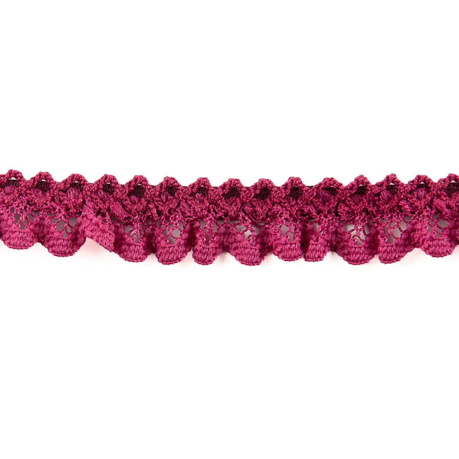 Bande de dentelle rouge bordeaux 15 mm - Ribes y Casals