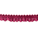 Bande de dentelle rouge bordeaux 15 mm - Ribes y Casals