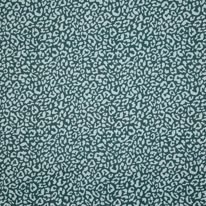 Percale imprimé Nairobi vert bouteille vert eau - Ribes y Casals
