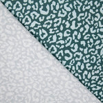 Percale imprimé Nairobi vert bouteille vert eau - Ribes y Casals