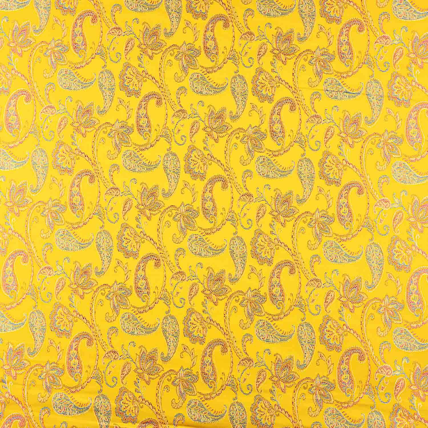 Jacquard Cachemire Jaune - Ribes y Casals