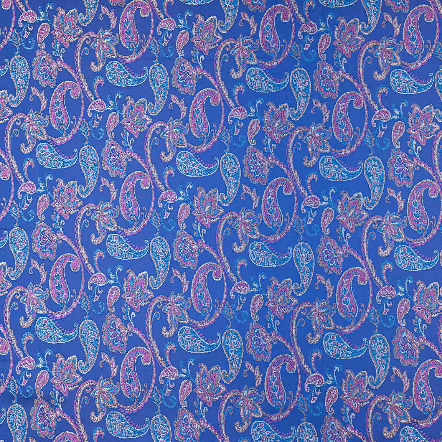 Jacquard Cachemire Bleu Électrique - Ribes y Casals