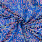 Jacquard Cachemire Bleu Électrique - Ribes y Casals