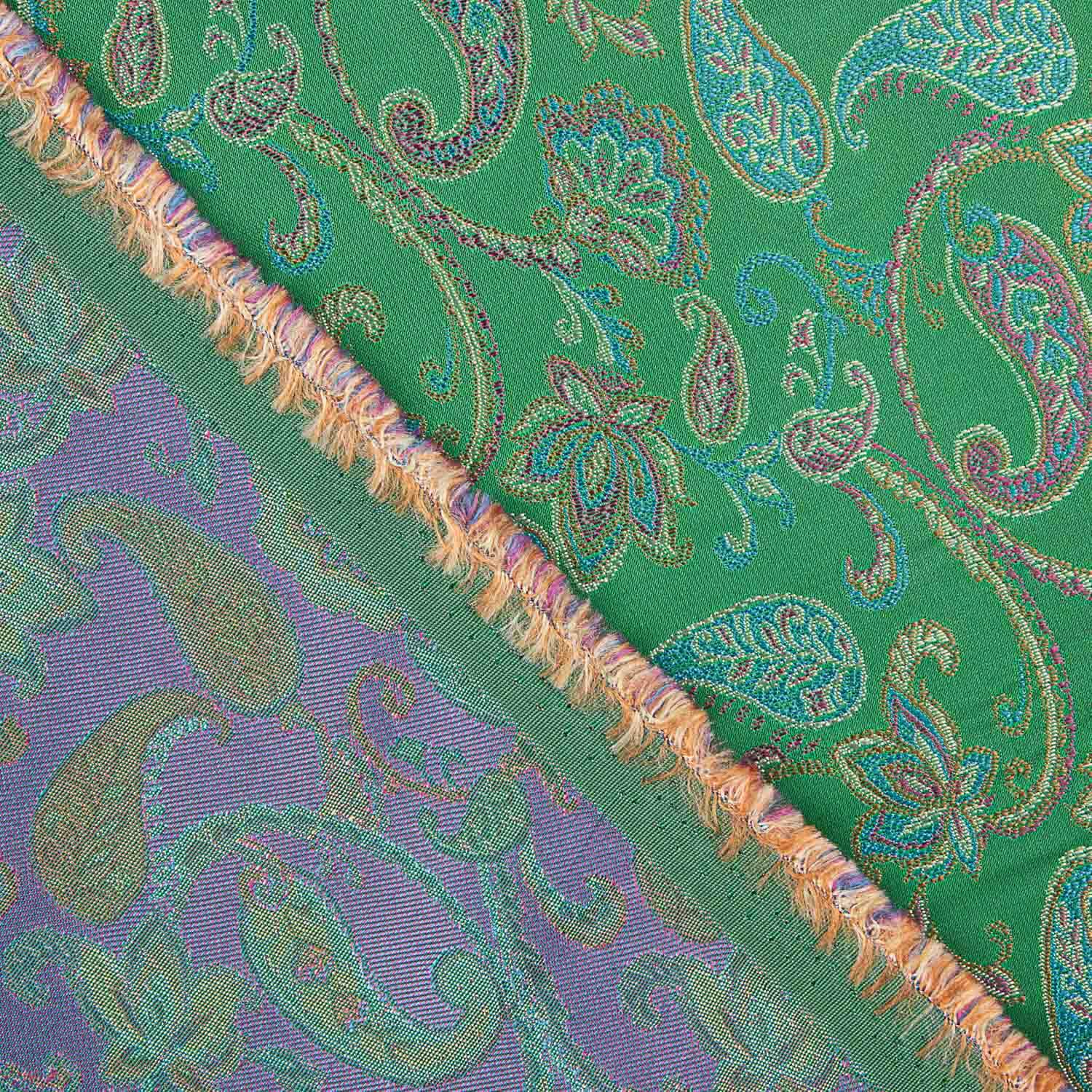 Jacquard Cachemire Vert Émeraude - Ribes y Casals