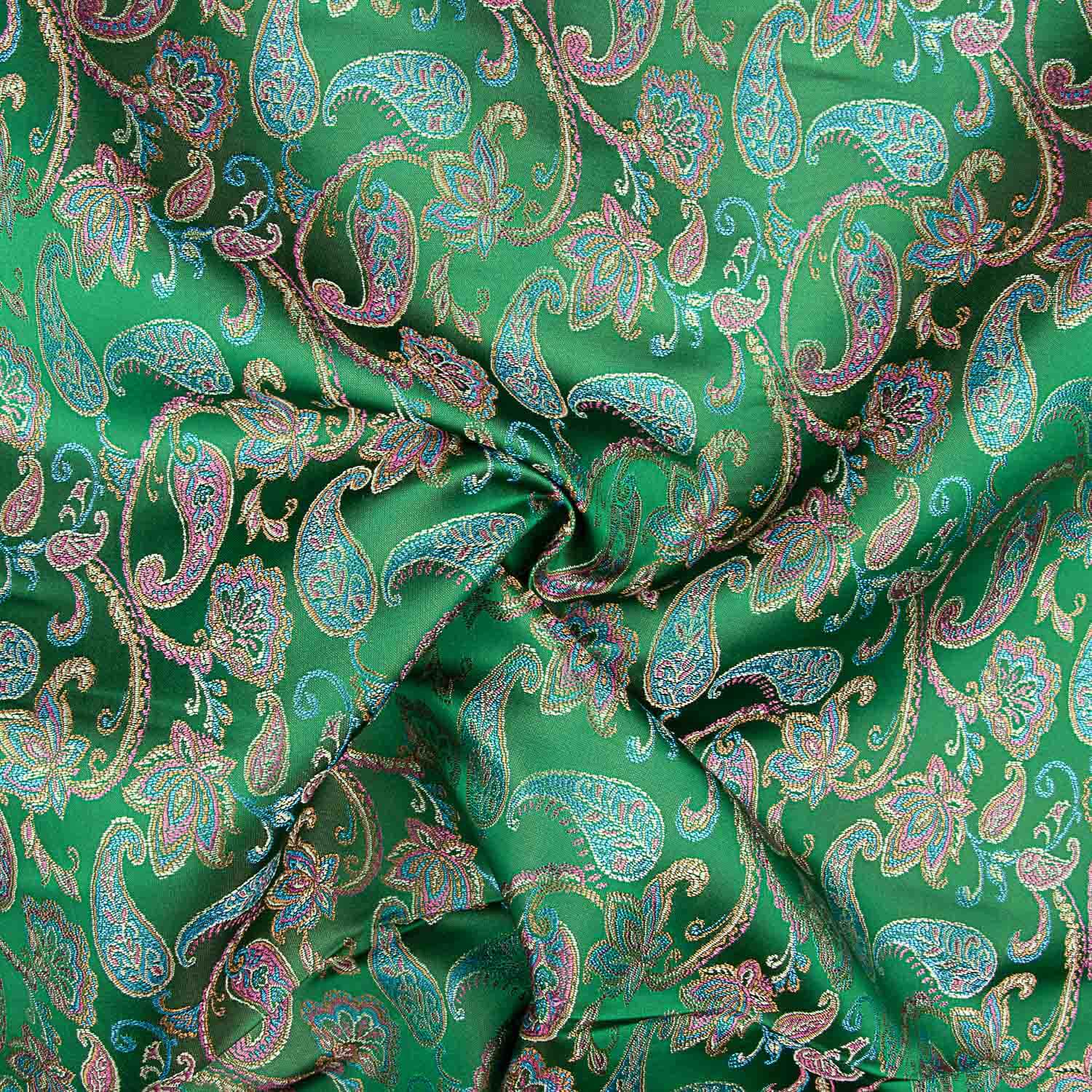 Jacquard Cachemire Vert Émeraude - Ribes y Casals