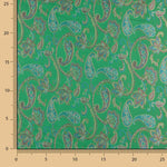 Jacquard Cachemire Vert Émeraude - Ribes y Casals
