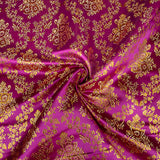Jacquard violet avec lurex doré - Ribes y Casals