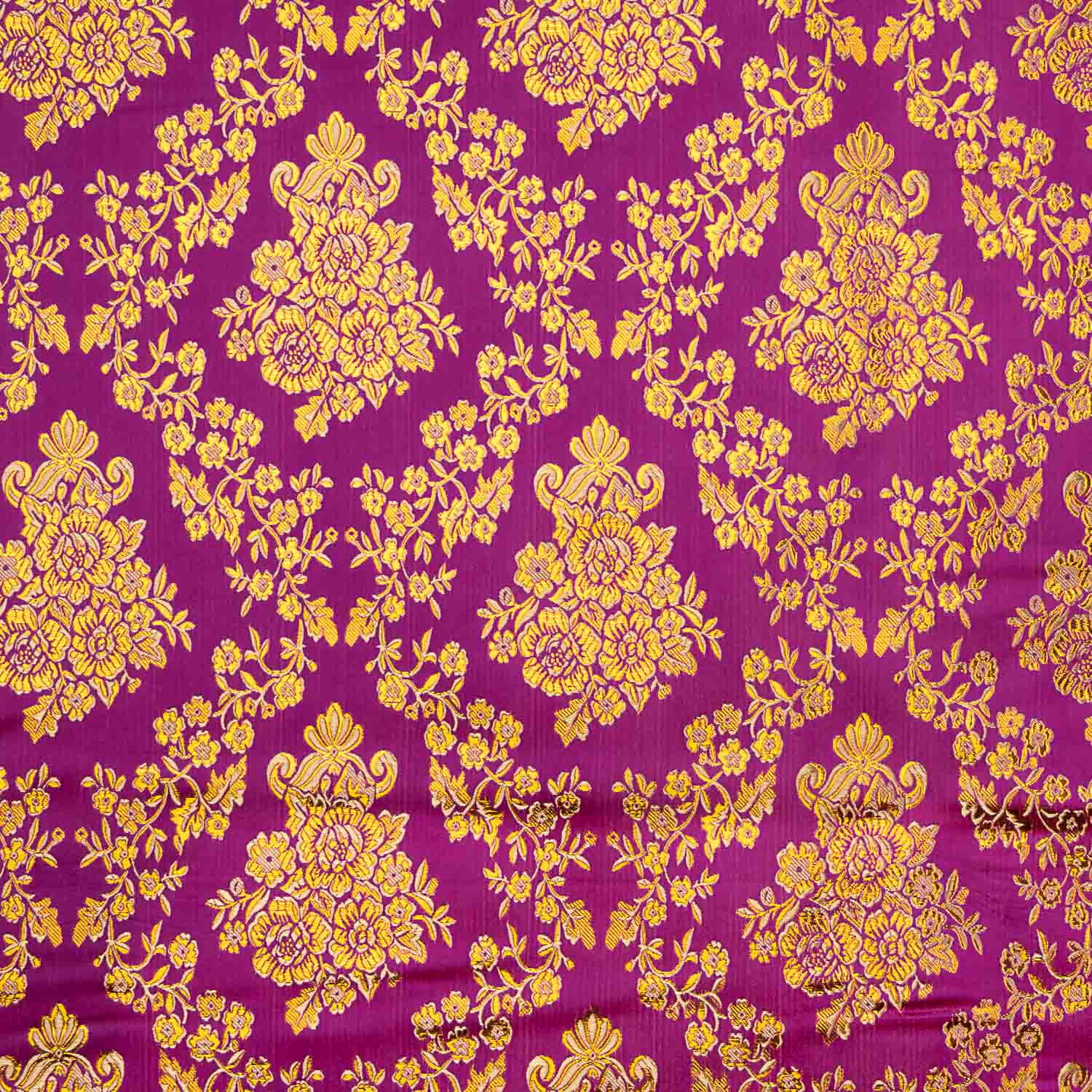 Jacquard violet avec lurex doré - Ribes y Casals