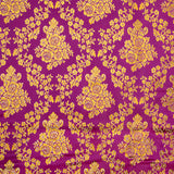 Jacquard violet avec lurex doré - Ribes y Casals