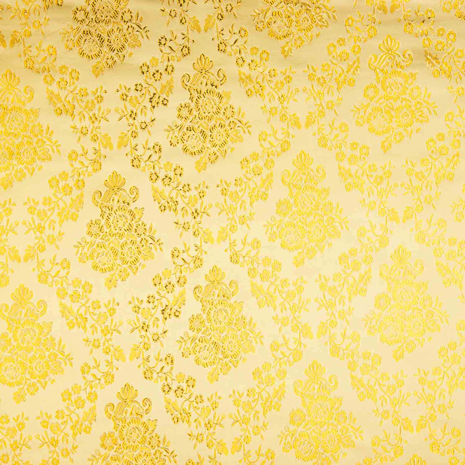 Jacquard jaune avec lurex doré - Ribes y Casals