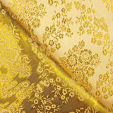 Jacquard jaune avec lurex doré - Ribes y Casals