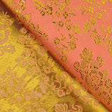 Jacquard orange saumon avec lurex doré - Ribes y Casals