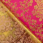 Jacquard rose avec lurex doré - Ribes y Casals