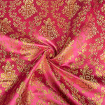 Jacquard rose avec lurex doré - Ribes y Casals