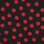 Koshibo à pois 33 mm noir-rouge - Ribes y Casals