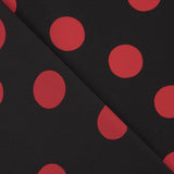 Koshibo à pois 33 mm noir-rouge - Ribes y Casals
