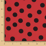 Koshibo à pois 33 mm rouge-noir - Ribes y Casals