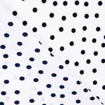 Koshibo à pois 7 mm blanc-marine - Ribes y Casals