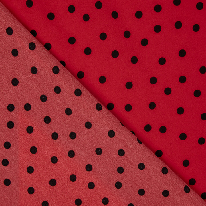 Koshibo à pois 7 mm rouge-noir - Ribes y Casals