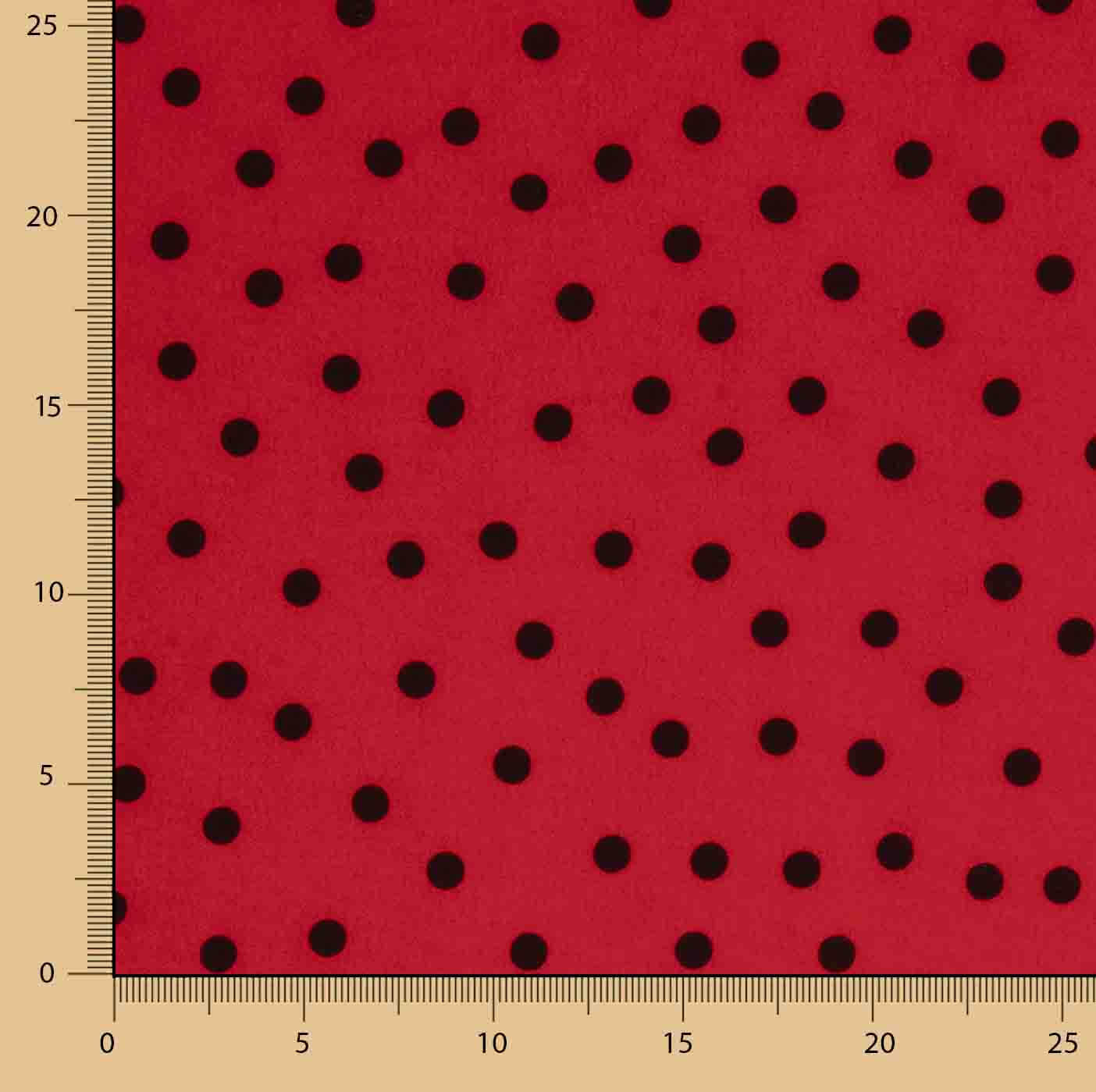 Koshibo à pois 7 mm rouge-noir - Ribes y Casals