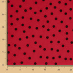 Koshibo à pois 7 mm rouge-noir - Ribes y Casals