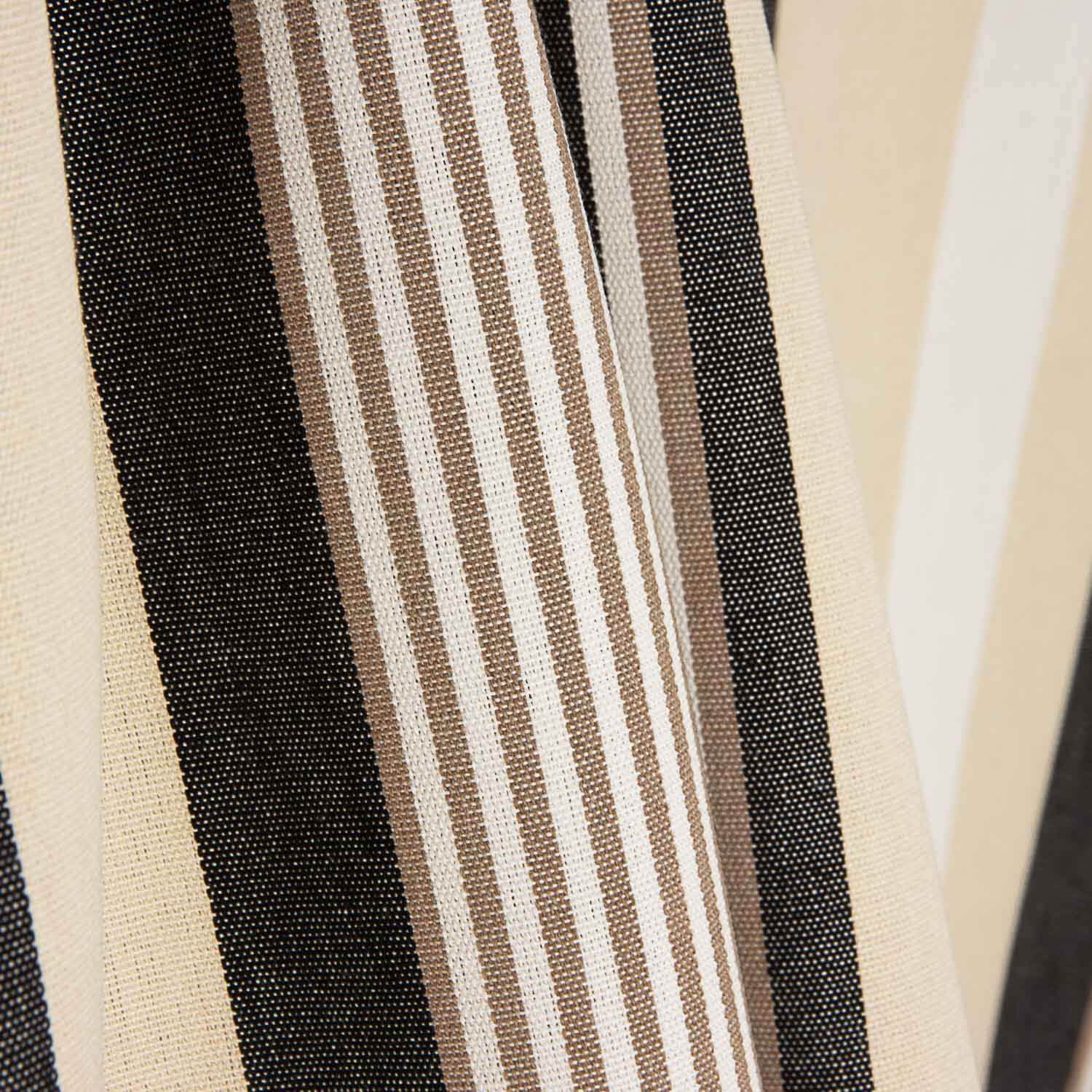 Toile d'extérieur en téflon à larges rayures variables, noir, 320 cm - Ribes y Casals