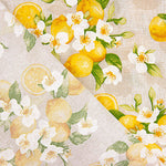 Toile imprimée « Citrons en fleurs » - Ribes y Casals