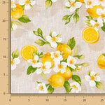 Toile imprimée « Citrons en fleurs » - Ribes y Casals
