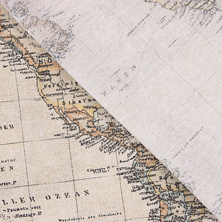 Toile imprimée « Carte du monde vintage » - Ribes y Casals