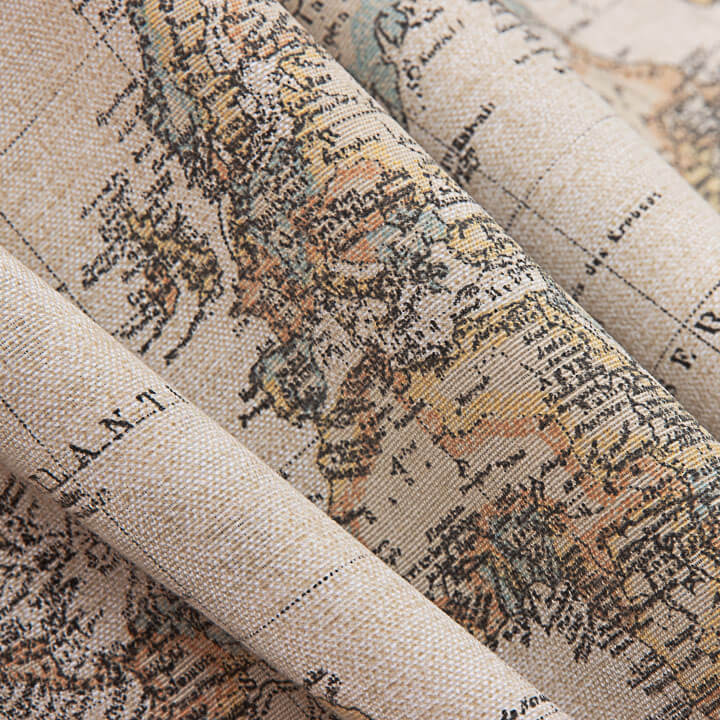 Toile imprimée « Carte du monde vintage » - Ribes y Casals