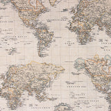 Toile imprimée « Carte du monde vintage » - Ribes y Casals
