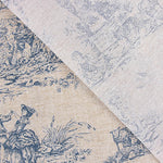 Toile imprimée « Scènes champêtres » bleue - Ribes y Casals