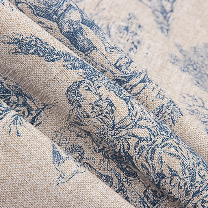 Toile imprimée « Scènes champêtres » bleue - Ribes y Casals