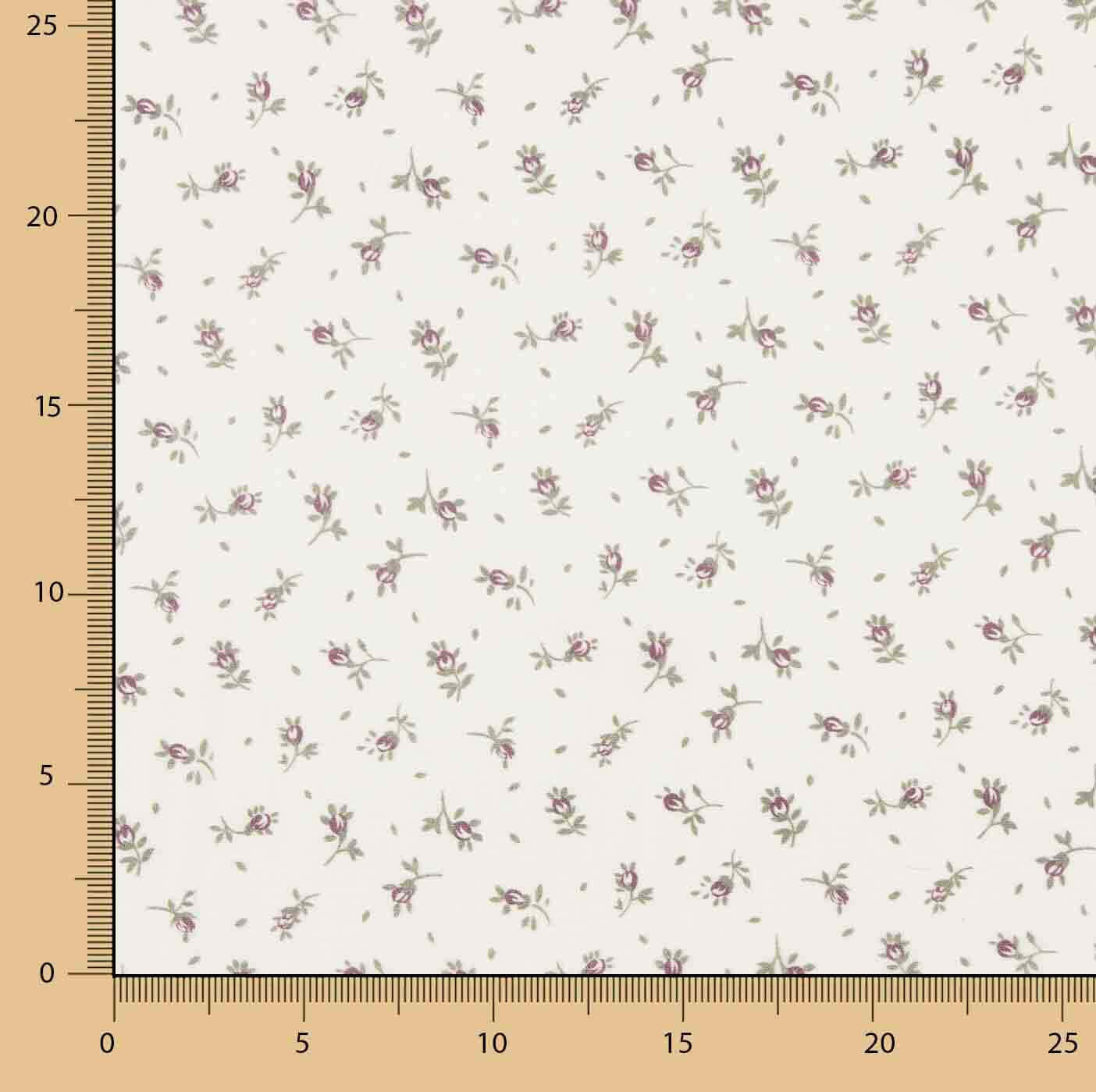 Toile imprimée mini-fleurs romantiques - Ribes y Casals