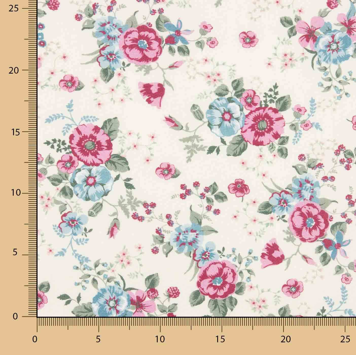 Toile imprimée fleurs vintage - Ribes y Casals