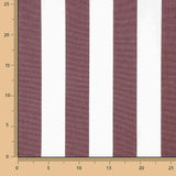 Toile d'extérieur en Téflon à rayures bordeaux 320 cm - Ribes y Casals