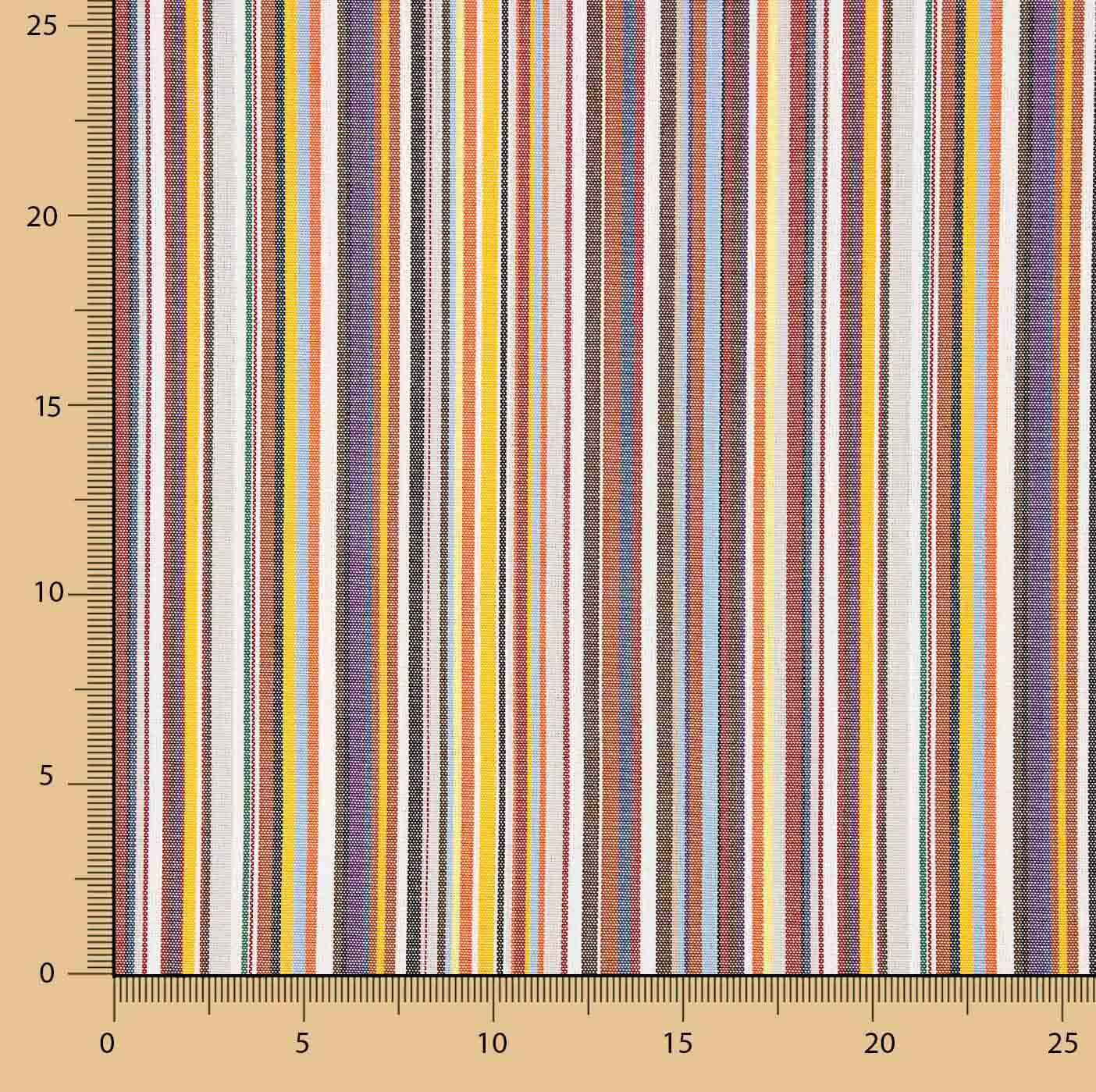 Toile d'extérieur en Téflon à rayures multicolores 320 cm - Ribes y Casals
