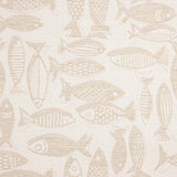Toile jacquard Poissons Beige - Ribes y Casals
