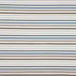 Tissu en toile imprimé à rayures bleues et beiges  - Ribes y Casals