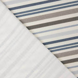 Tissu en toile imprimé à rayures bleues et beiges  - Ribes y Casals