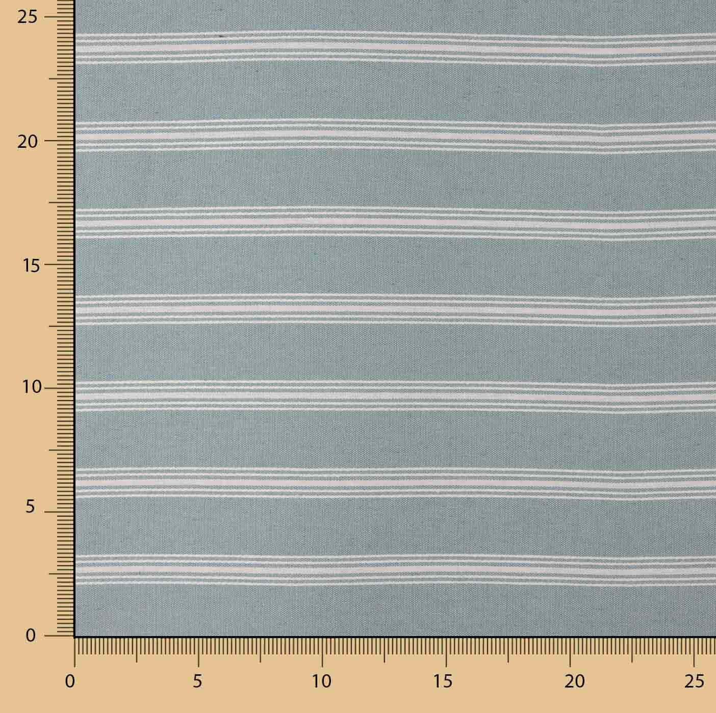 Toile de coton denim à rayures blanches - Ribes y Casals