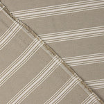 Toile de coton beige à rayures blanches - Ribes y Casals