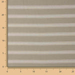 Toile de coton beige à rayures blanches - Ribes y Casals