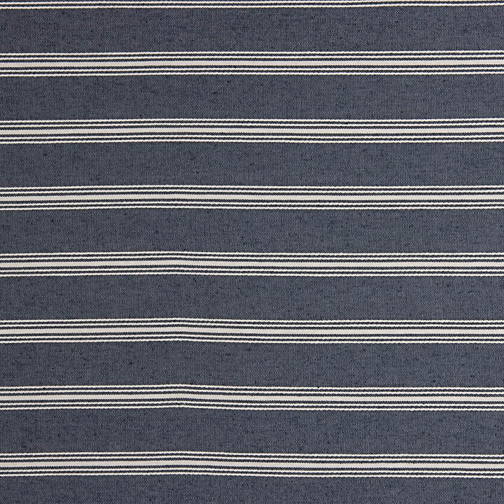 Toile de coton bleu marine à rayures blanches - Ribes y Casals