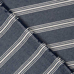 Toile de coton bleu marine à rayures blanches - Ribes y Casals