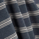Toile de coton bleu marine à rayures blanches - Ribes y Casals