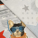 Toile de coton imprimée « Chiens rockers » - Ribes y Casals