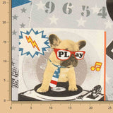Toile de coton imprimée « Chiens rockers » - Ribes y Casals