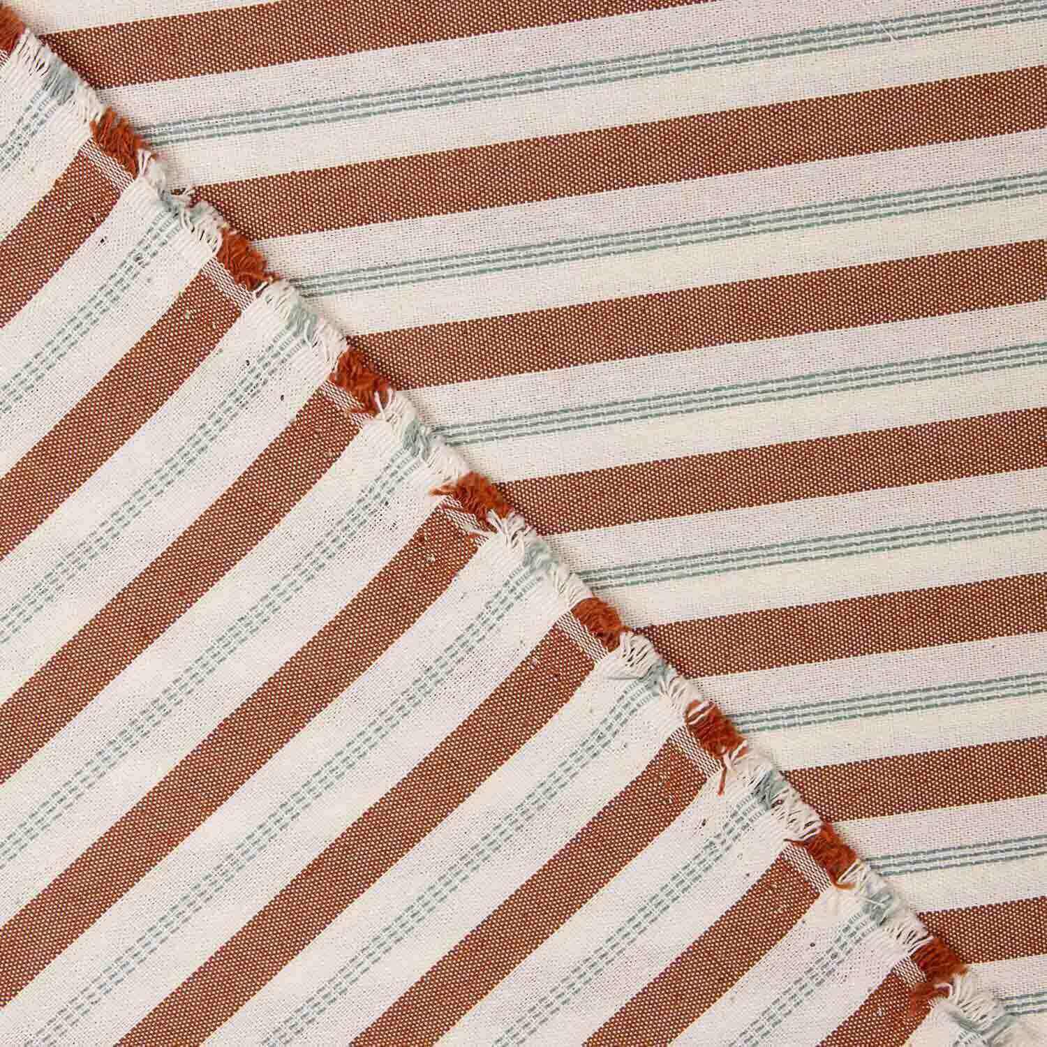 Toile à rayures Arcilla avec rayure brodée - Ribes y Casals